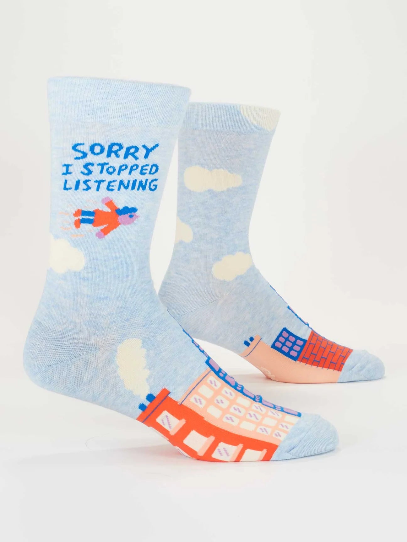 Sorry I stopped listening Men's Crew Sock