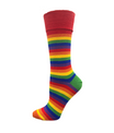 rainbow coloured crew socks - The Sockery