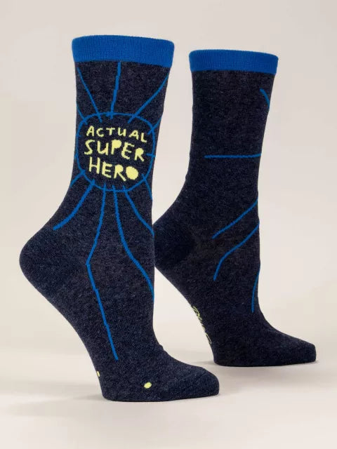 Actual Super Hero Womens's Crew Socks