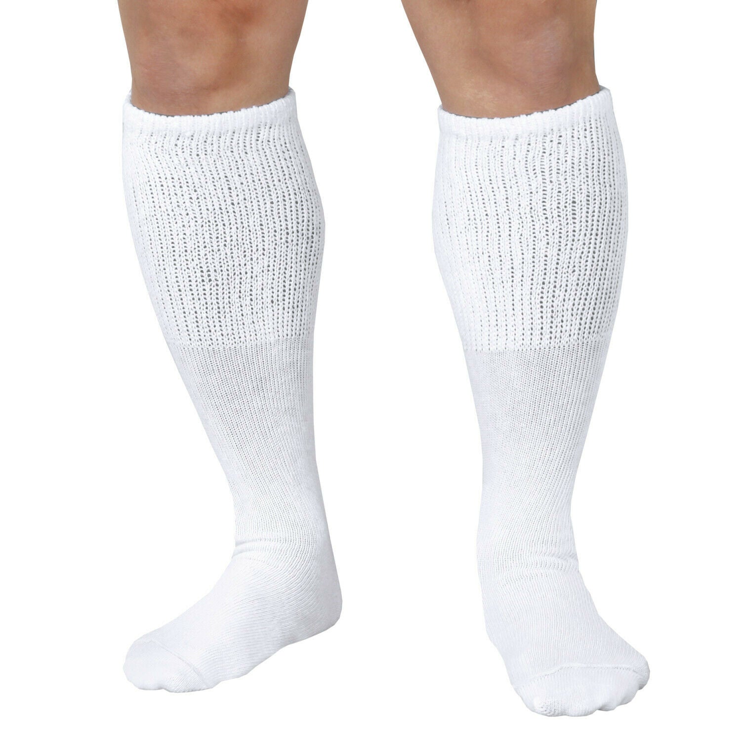 Loose Fit Tube Sock in White - 3 Pack