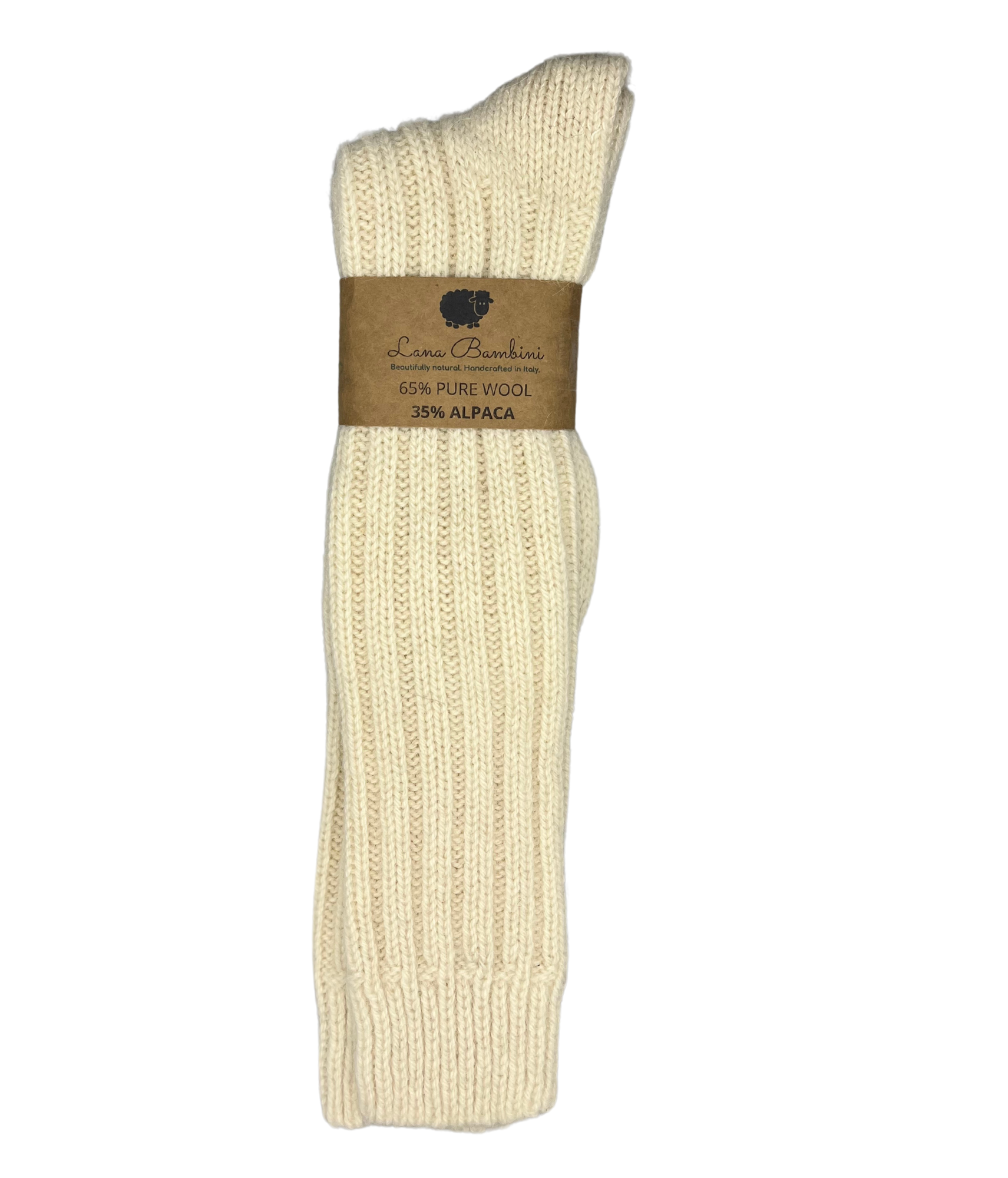 Maria Wool/Alpaca Knee High Socks in Cream