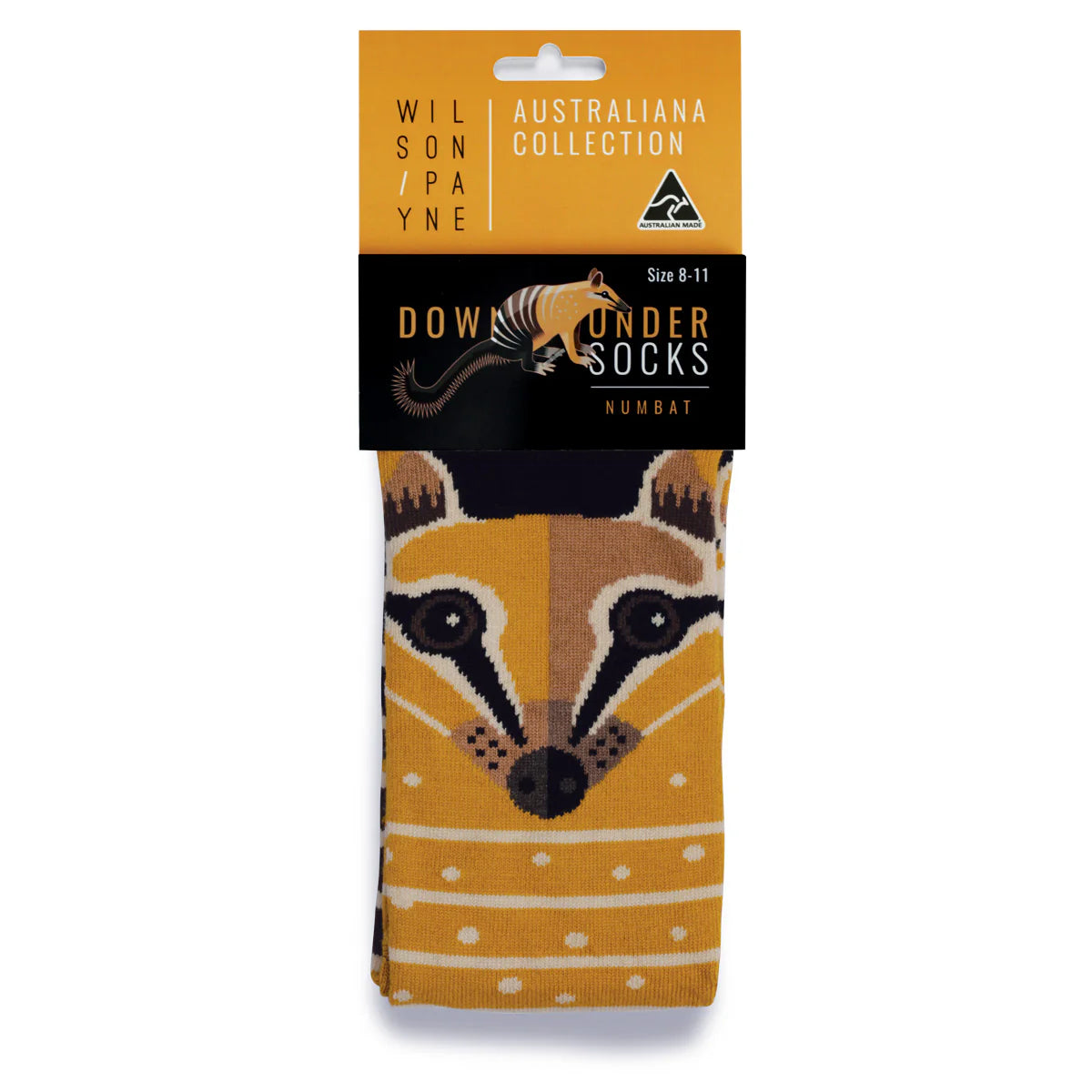 Pair of socks with numbat design - The Sockery