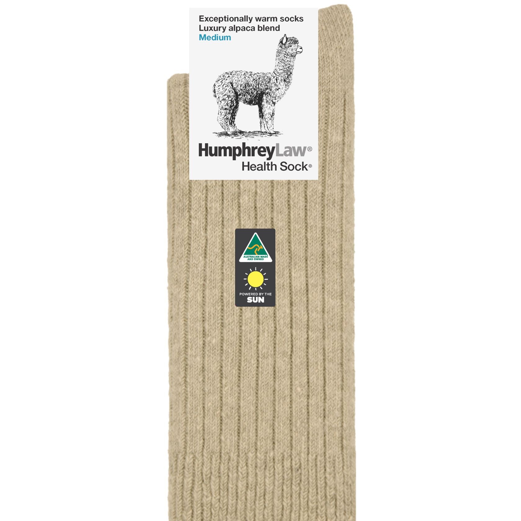 Luxury Alpaca Blend Sock in Sandstone - The Sockery