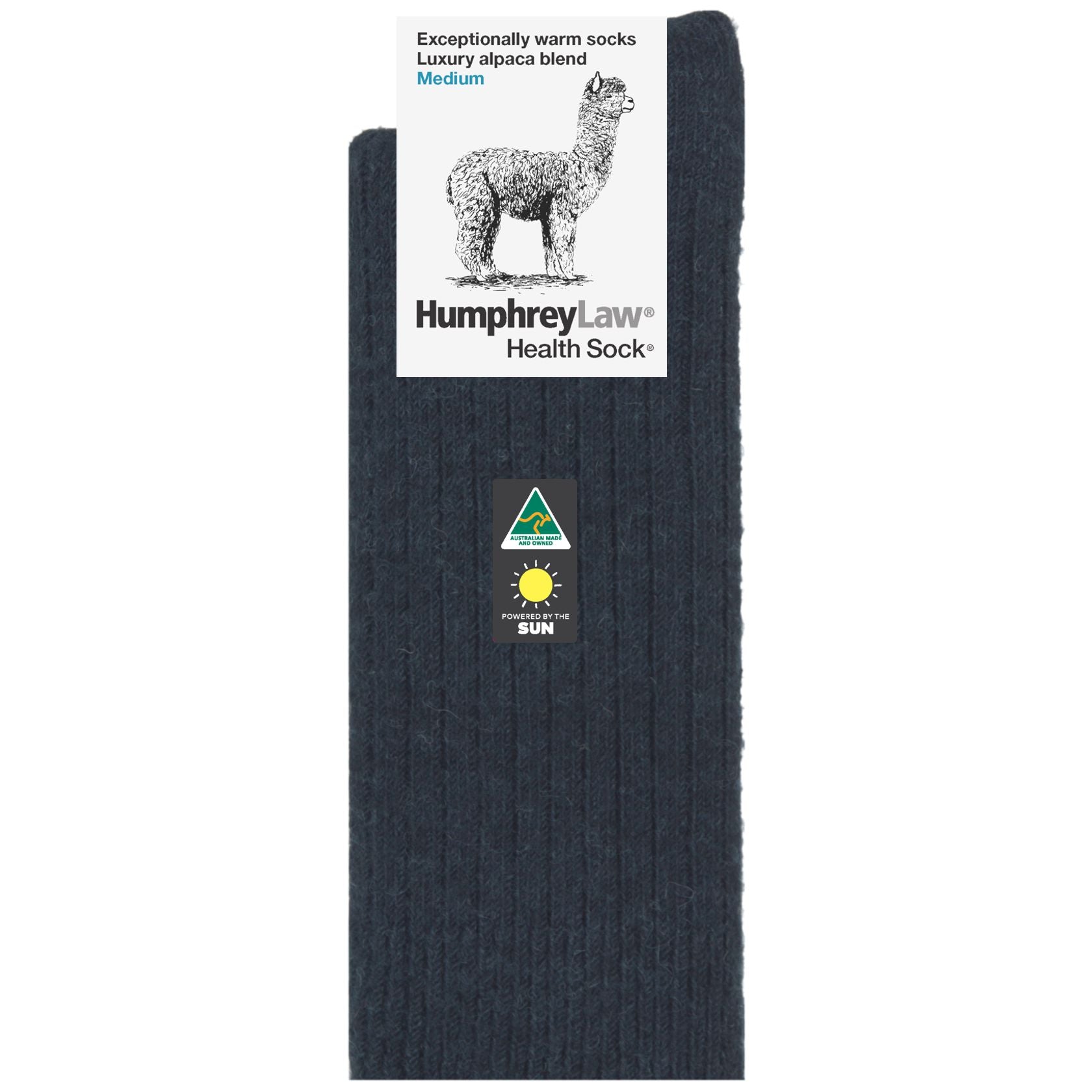 Womens Luxury Alpaca Blend Sock in Charcoal - TheSockery