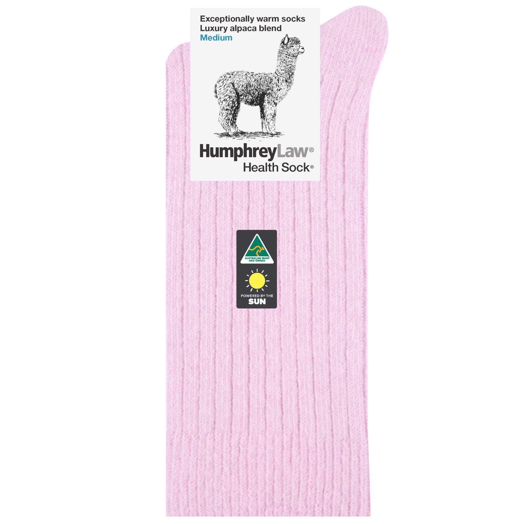 Luxury Alpaca Blend Sock in Powder Pink - TheSockery