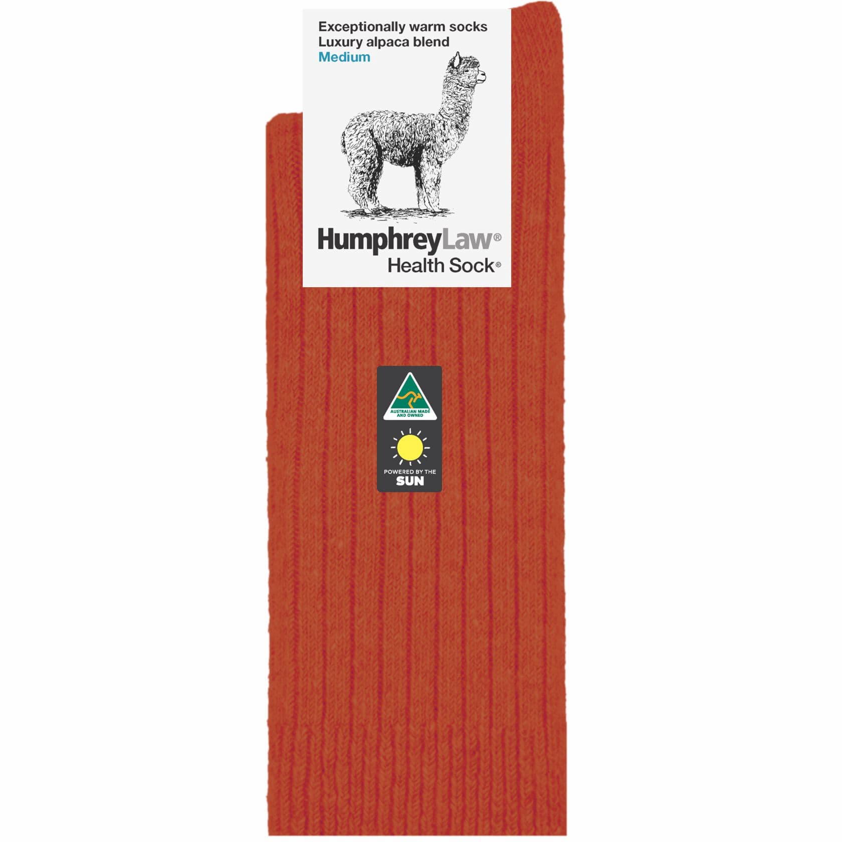 Luxury Alpaca Blend Sock in Terracotta-The Sockery