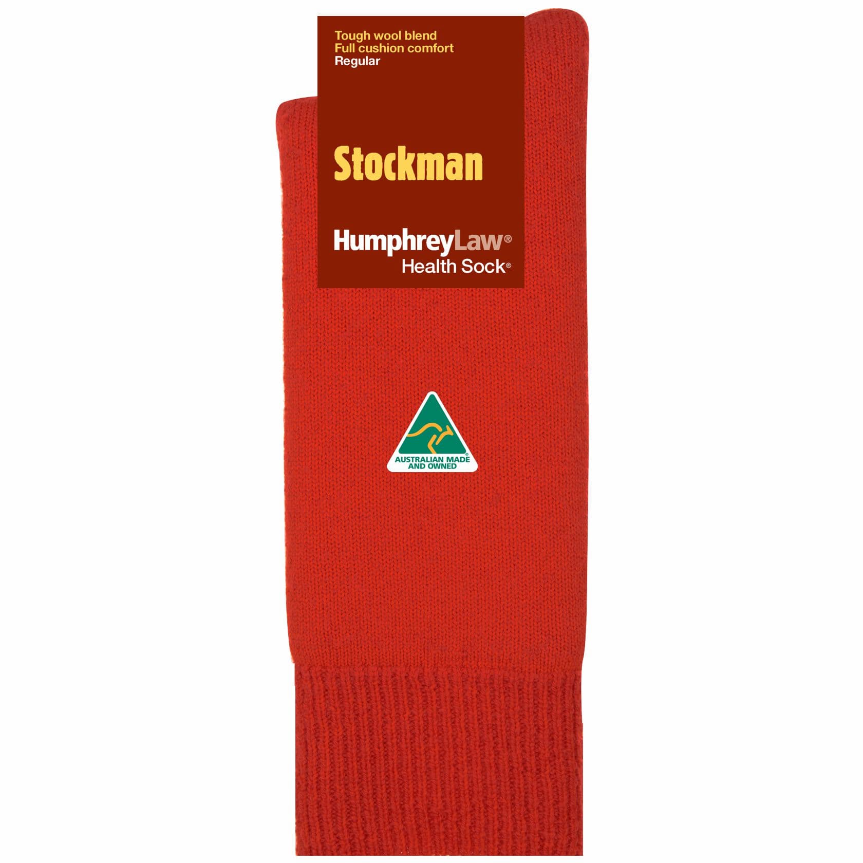 Stockman Work Sock in red  - The Sockery