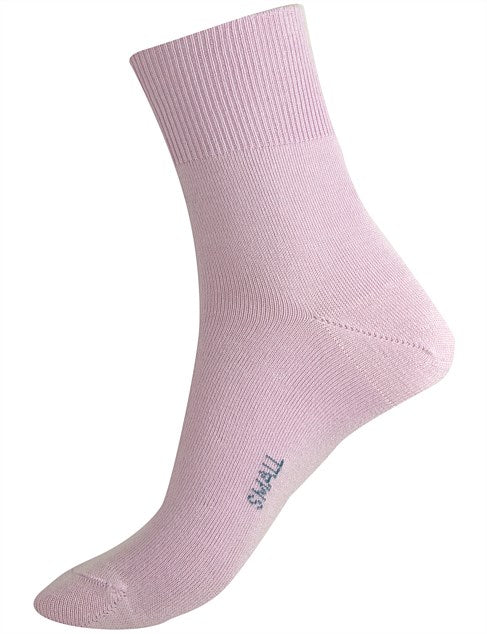 Fine Cotton Short Leg Sock in Lavender Pink - The Sockery