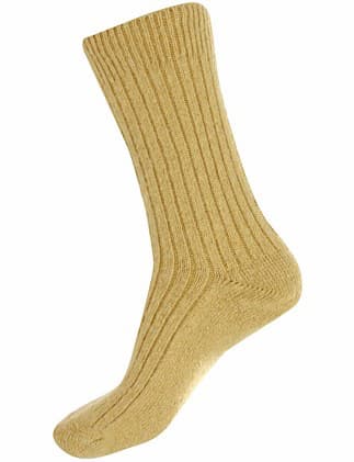 Luxury Alpaca Blend Socks in Mustard - Aussie Made