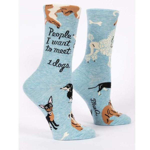 People I want to Meet: Dogs Women's Crew Sock - The Sockery