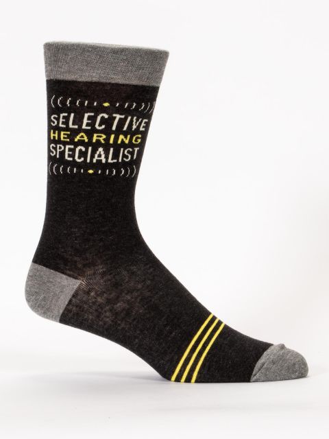 'Selective Hearing Specialist' Men's Crew Sock