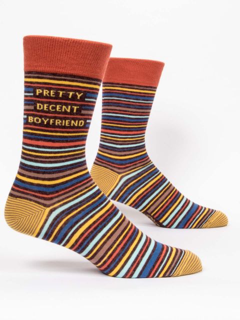 Pretty Decent Boyfriend Men's Crew Sock - The Sockery