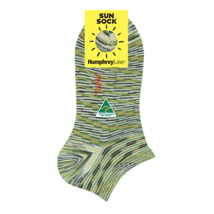 Sun Sock Women's Ankle Socks in Forest Green - Aussie Made