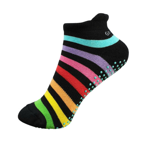 Non Slip Ankle Socks in Rainbow The Sockery