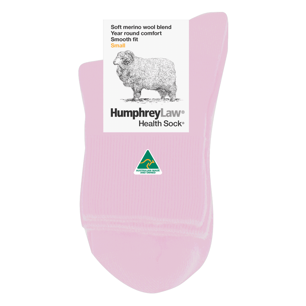 Soft Merino Short Leg Sock in Blossom Pink - Aussie Made - The Sockery