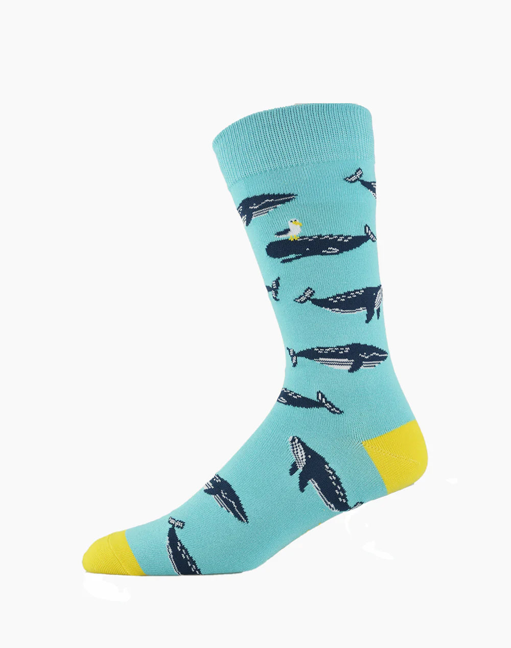 Moby Dick Bamboo Men's  Crew Socks - The Sockery