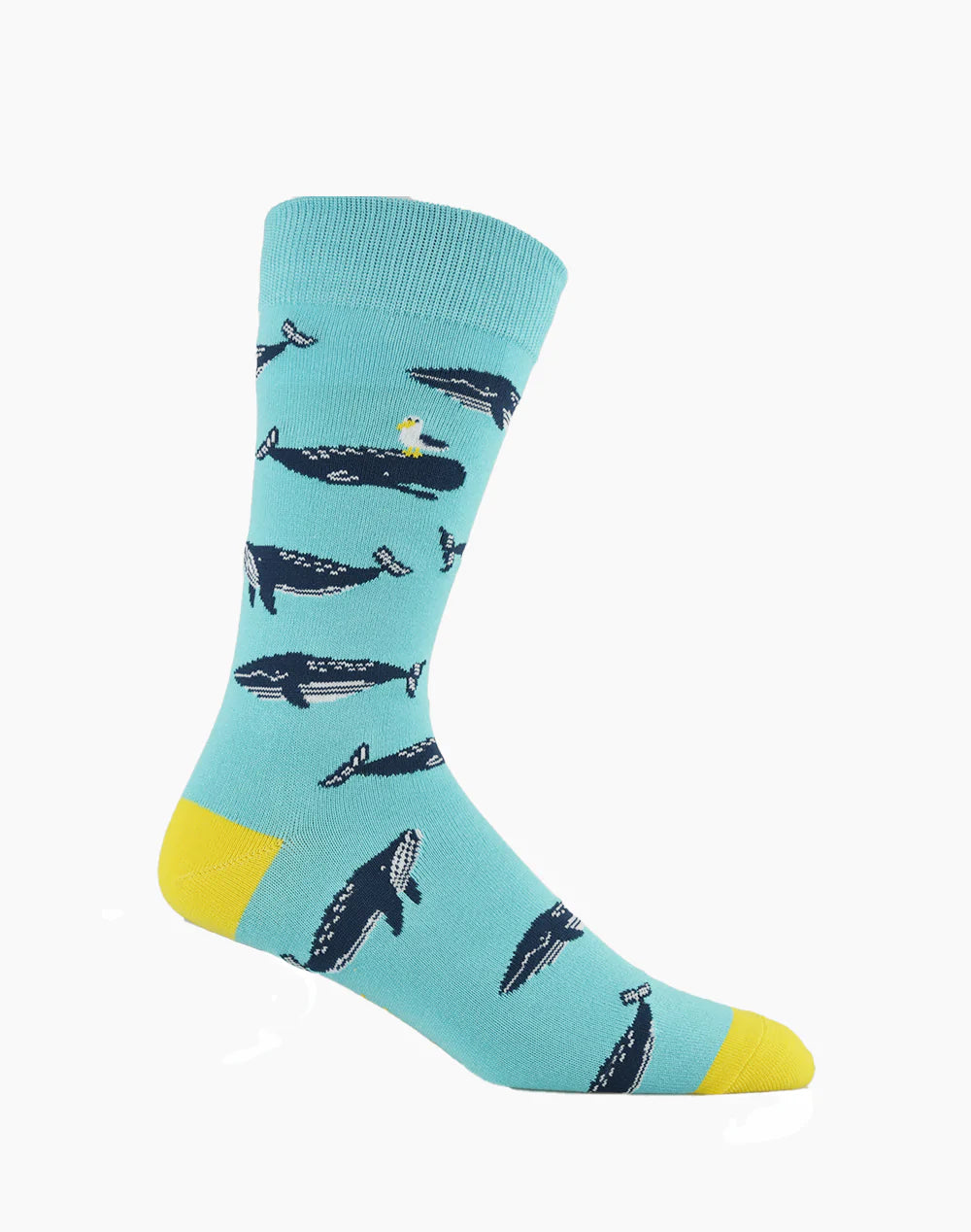 Moby Dick Bamboo Men's  Crew Socks - The Sockery