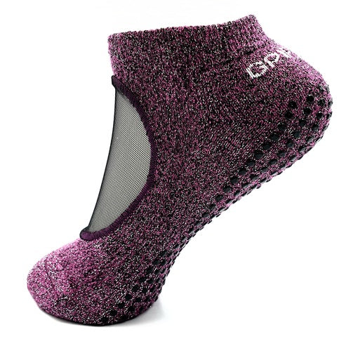 Ballet Socks in Berry Shimmer - The Sockery