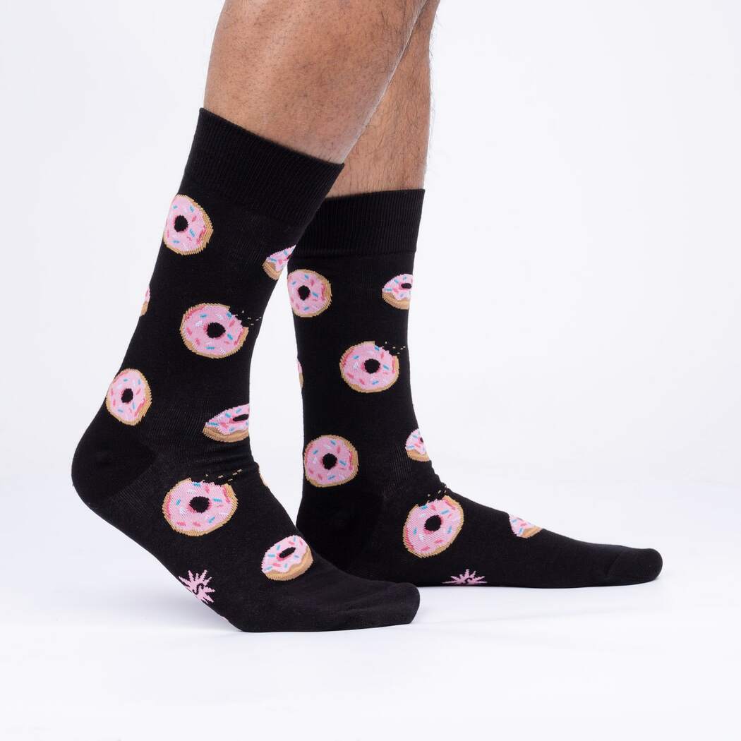 Donut Stop Believing Mens Crew Socks - The Sockery