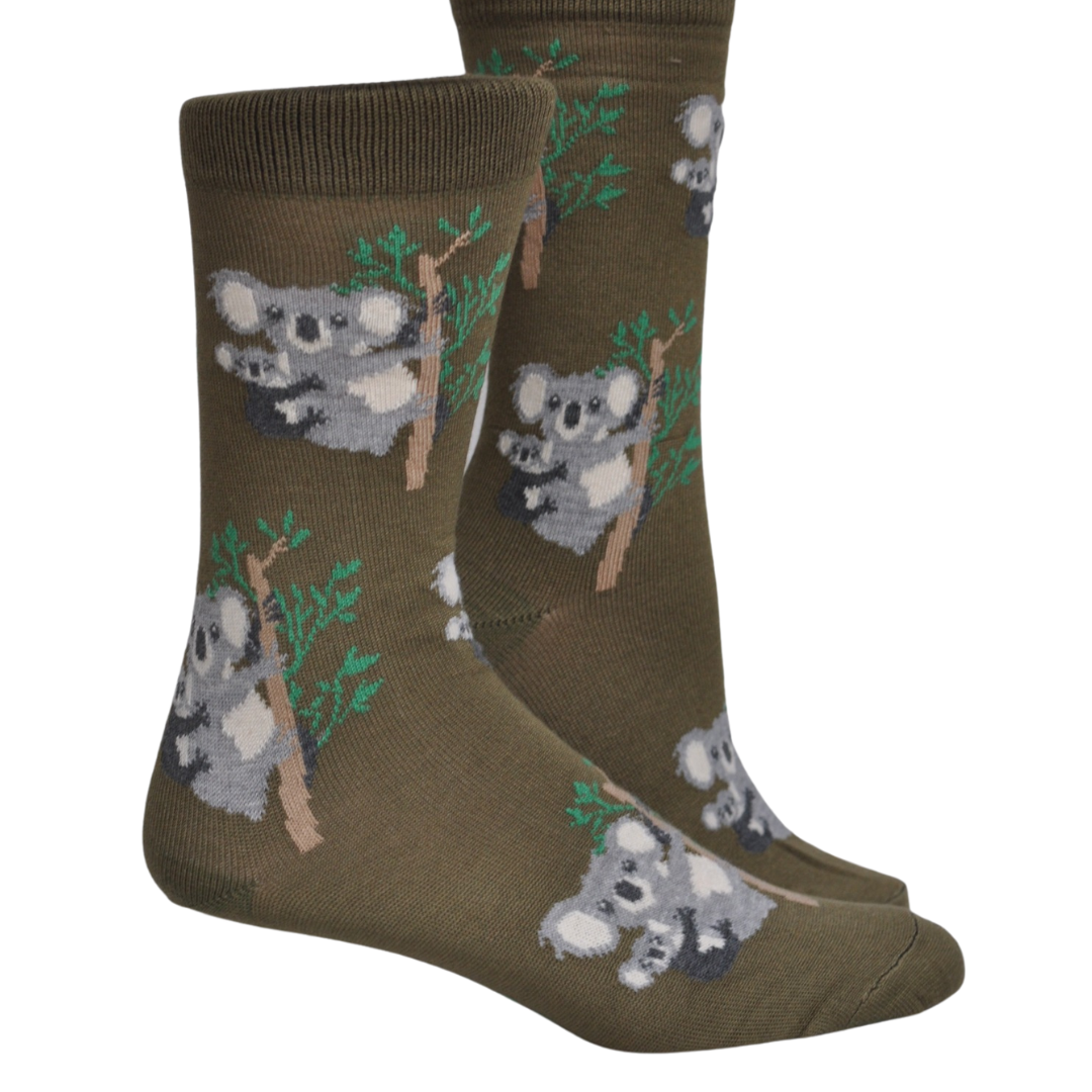 Koala Bamboo Crew Socks - The Sockery