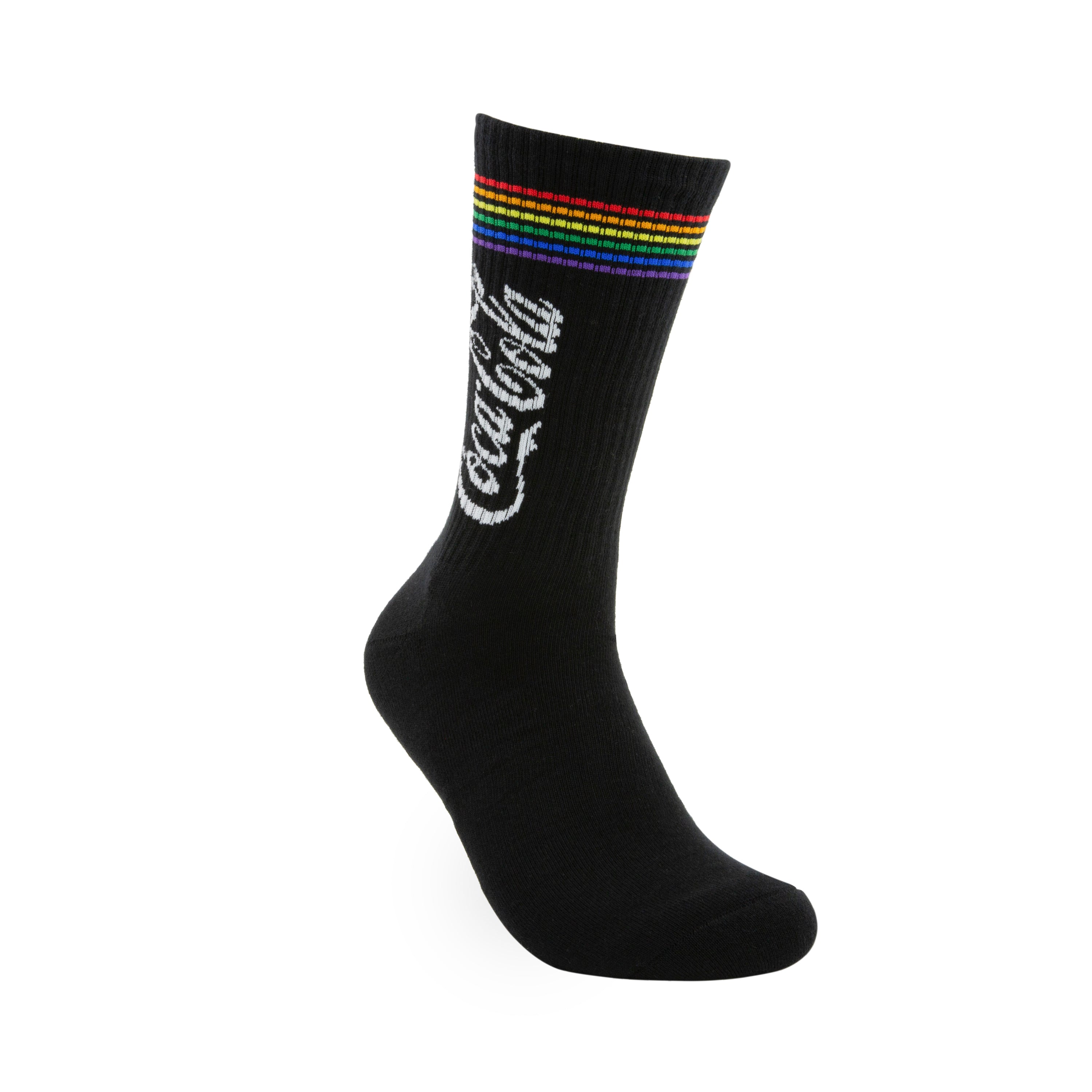 Coke Pride Stripe Sneaker Socks 2 Pairs Pack - The Sockery