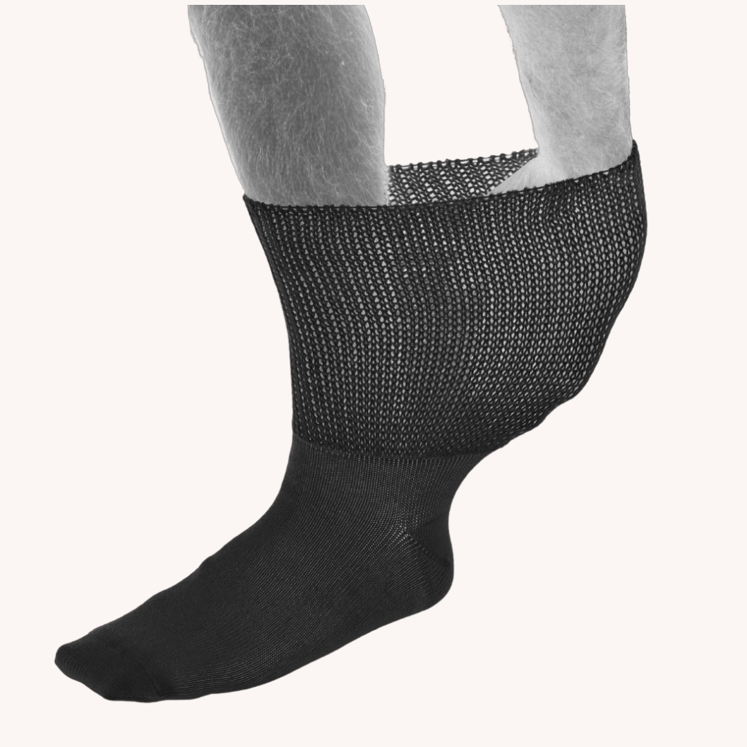 Oversized Extra Wide Sock in Black