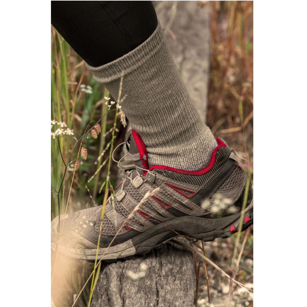 Merino Hiking Wool Sock in Sandstone - The Sockery