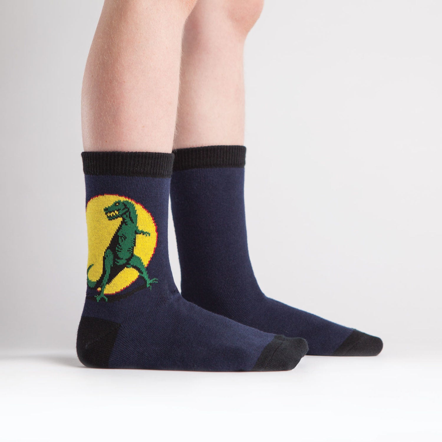 Kids T Rex Crew Sock (Aged 7-10)