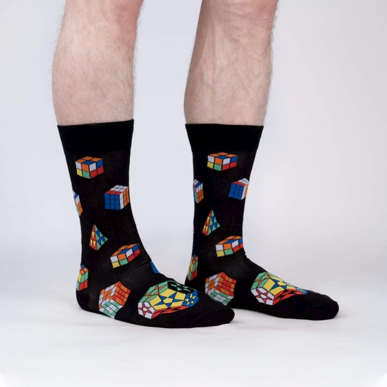 Puzzle Box Crew Sock  - The Sockery