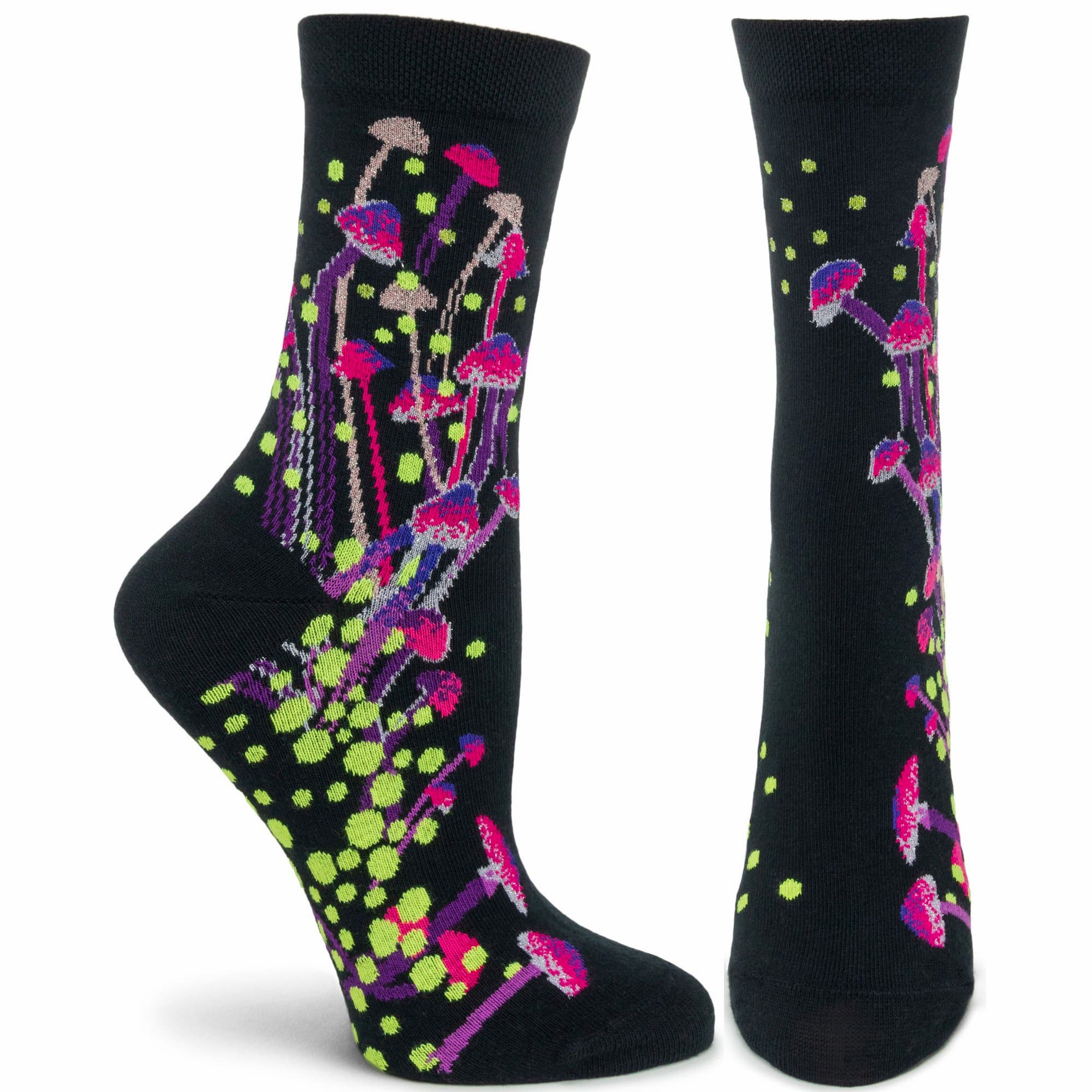 Biolumininescent Spores Women's Crew Socks