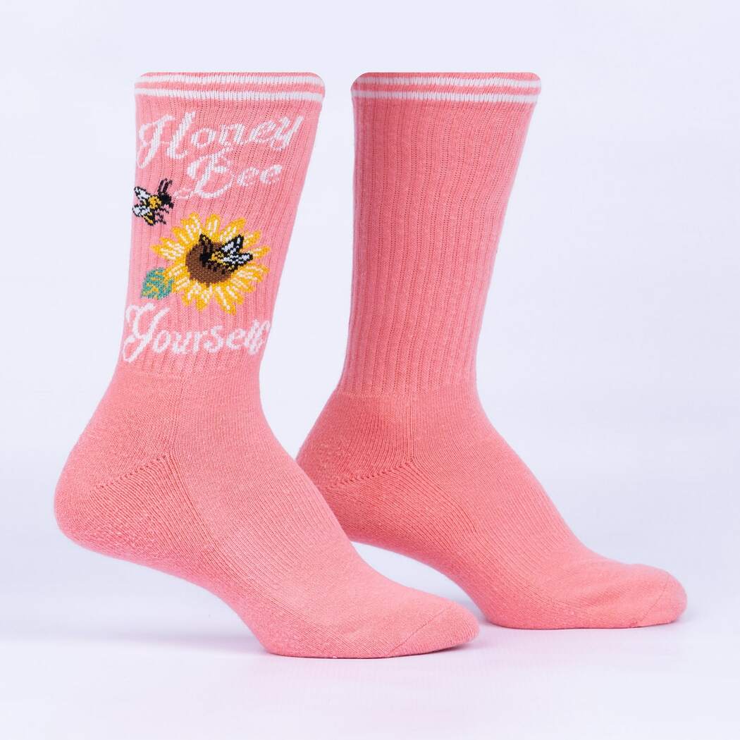 Honey Bee Yourself Women's Athletic Crew Sock - The Sockery