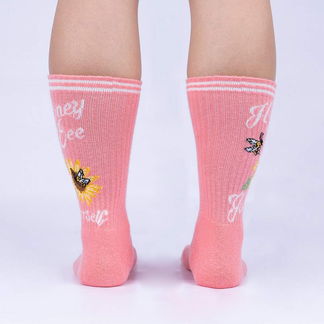 Honey Bee Yourself Women's Athletic Crew Sock - The Sockery