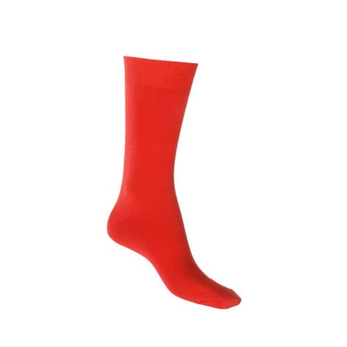 Australian made red cotton crew sock