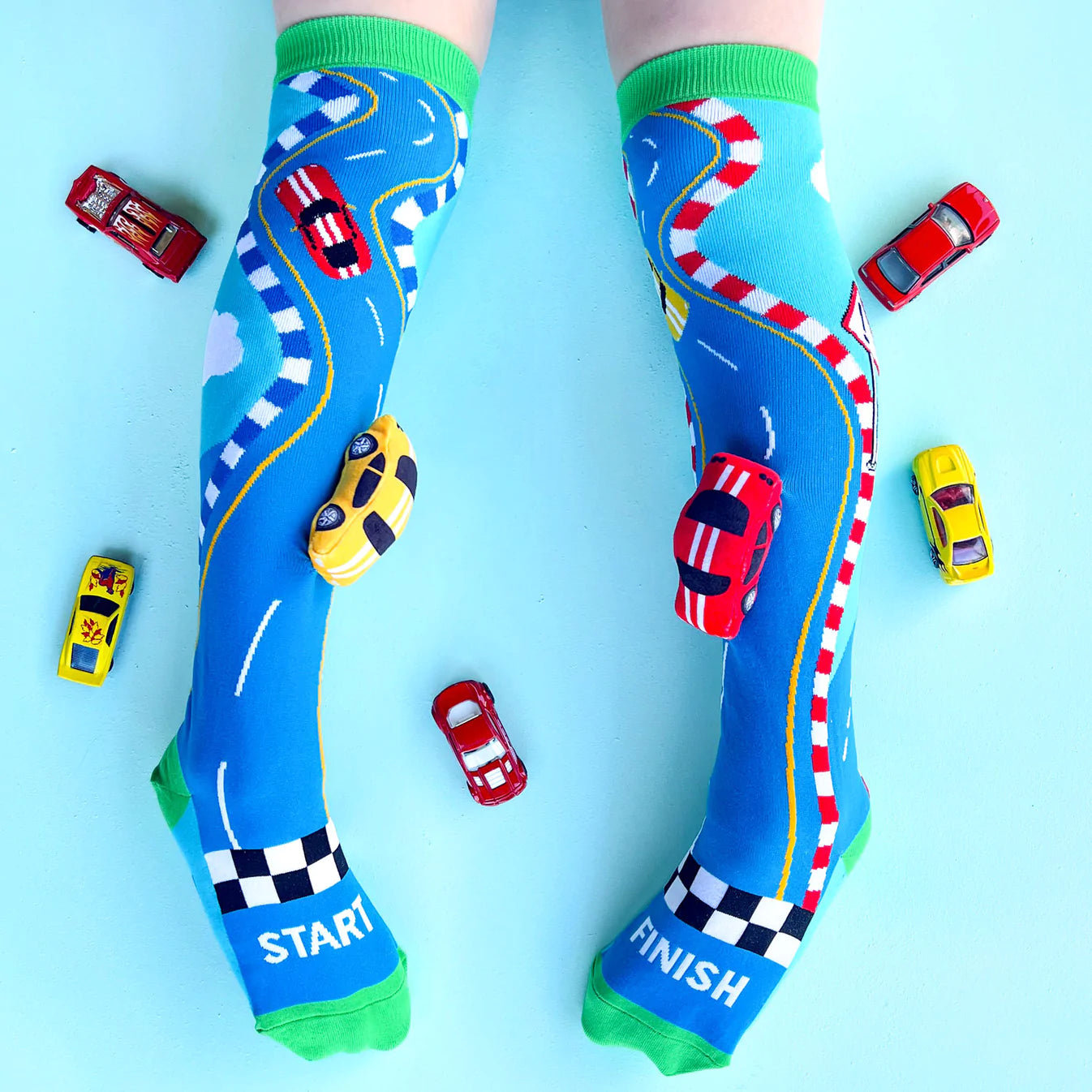 Racing Cars Knee High Socks - The Sockery