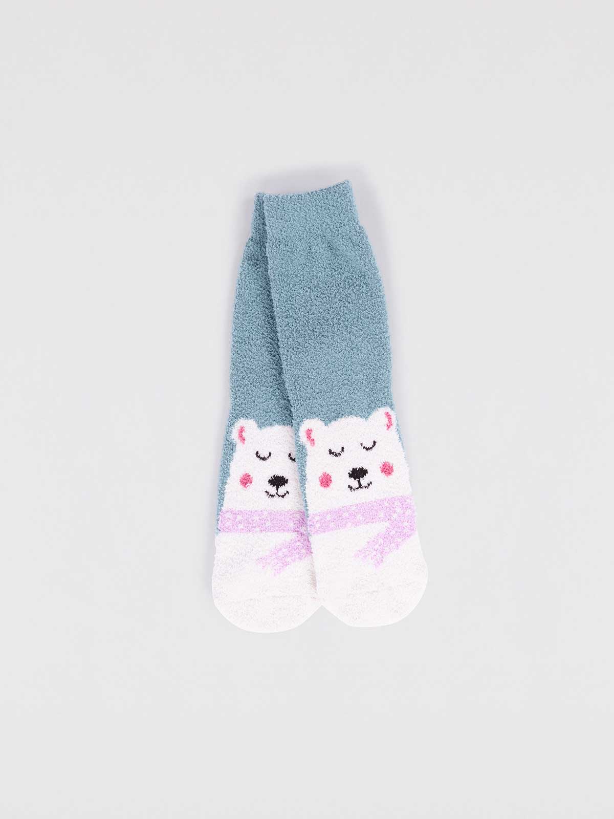 Polar Bear Bed Socks for Kids - The Sockery