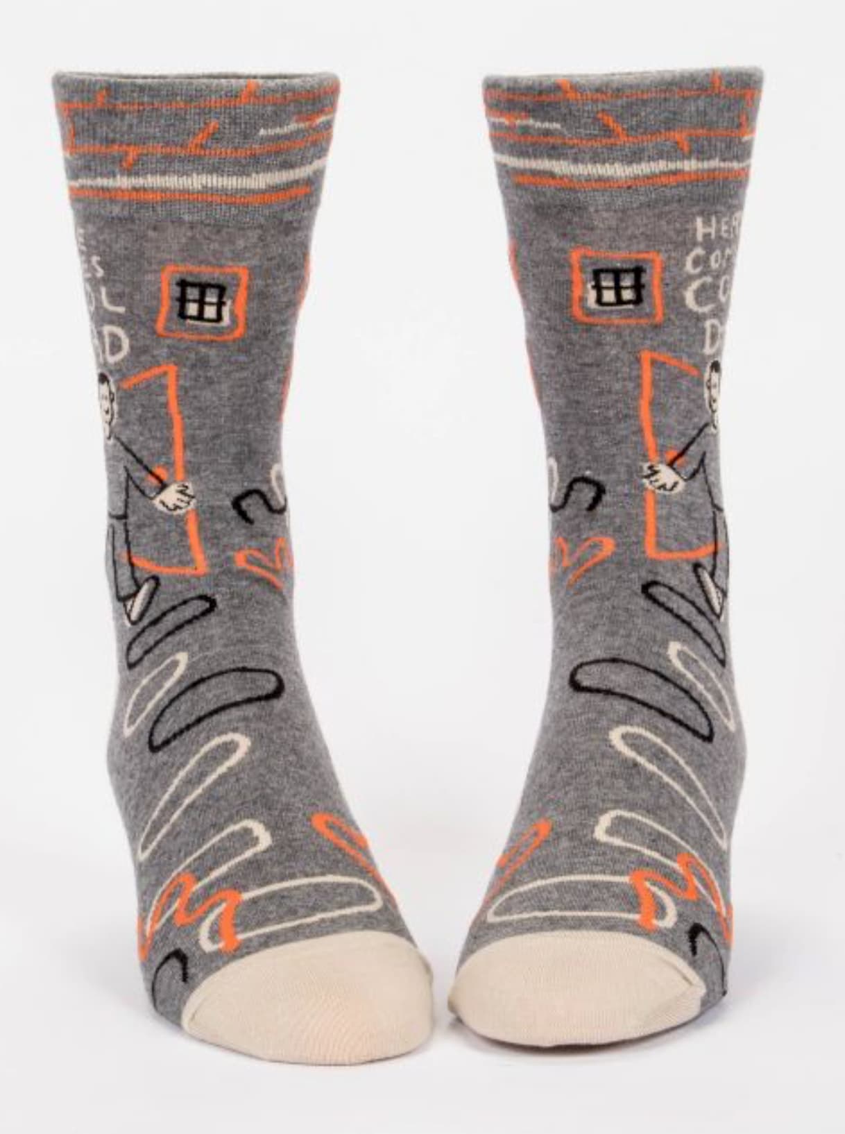 Here Comes Cool Dad Men's Crew Sock - The Sockery