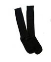 a black cotton knee high socks made in Australia - The sockery