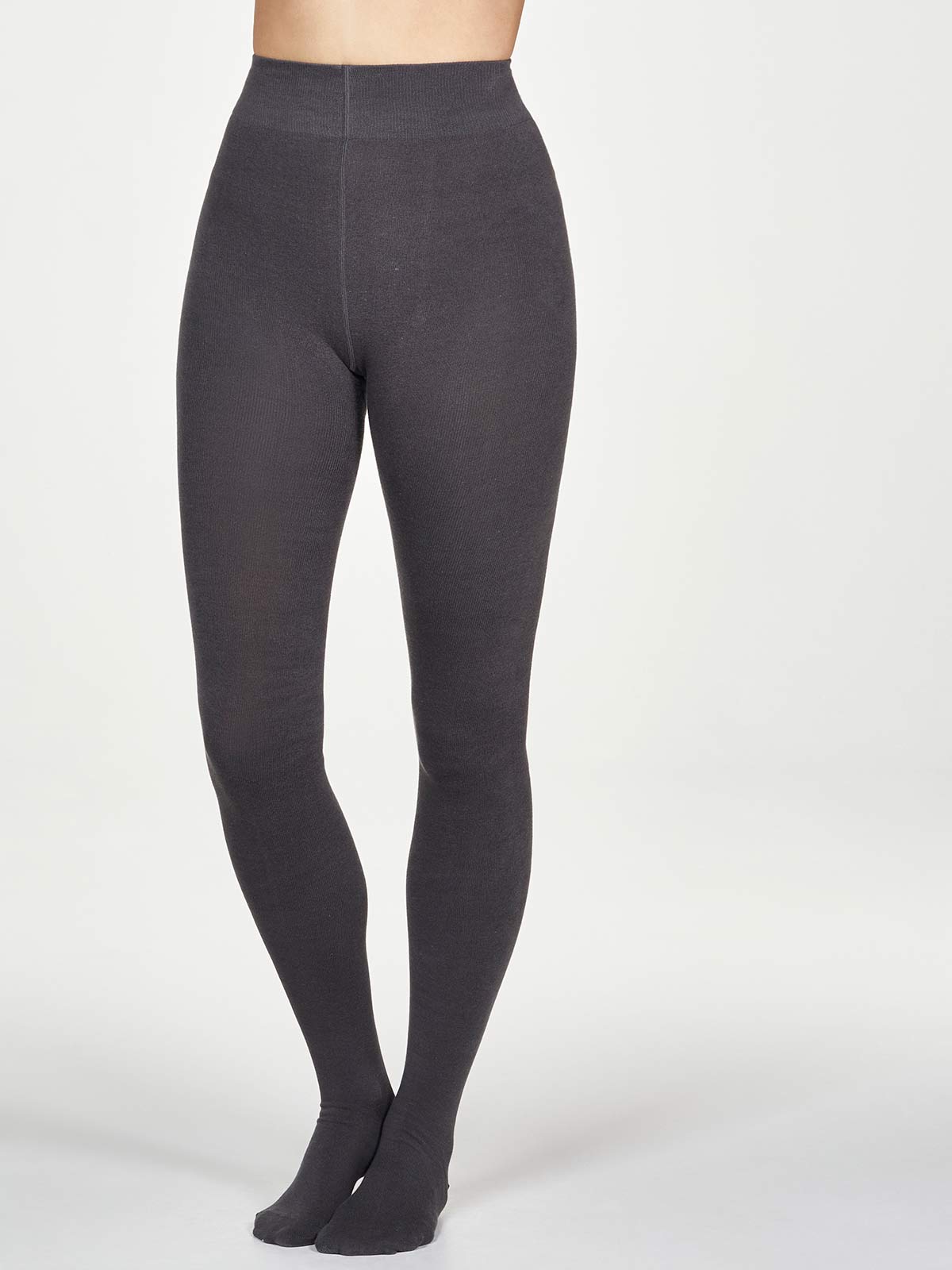 Women's Blissfully Soft Bamboo Tights in Graphite Grey - The Sockery