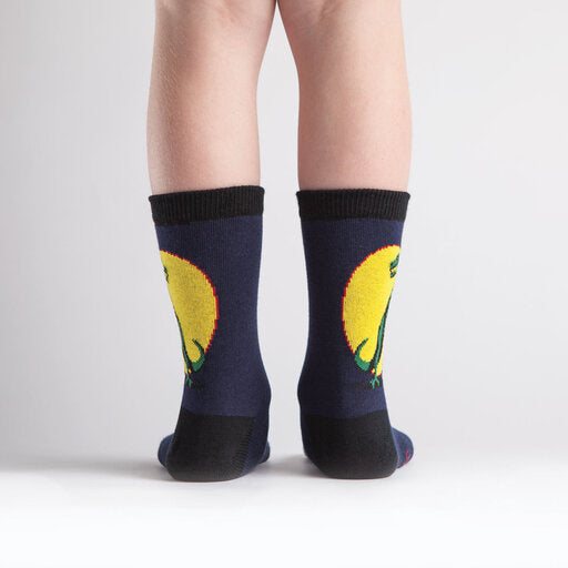 Kids T Rex Crew Sock (Aged 7-10) - The Sockery