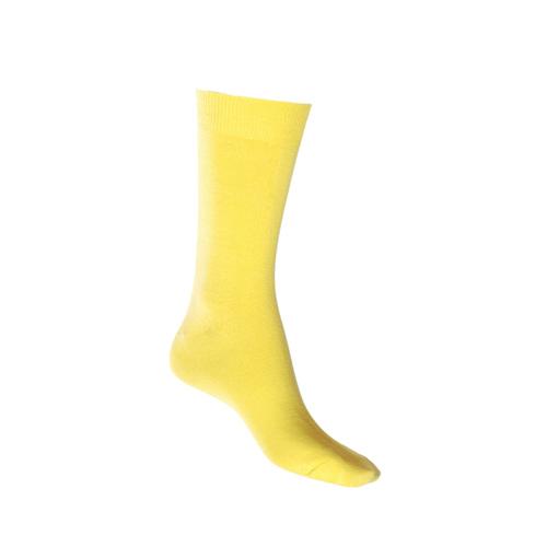 Cotton Crew Sock in Sunshine Yellow - The Sockery