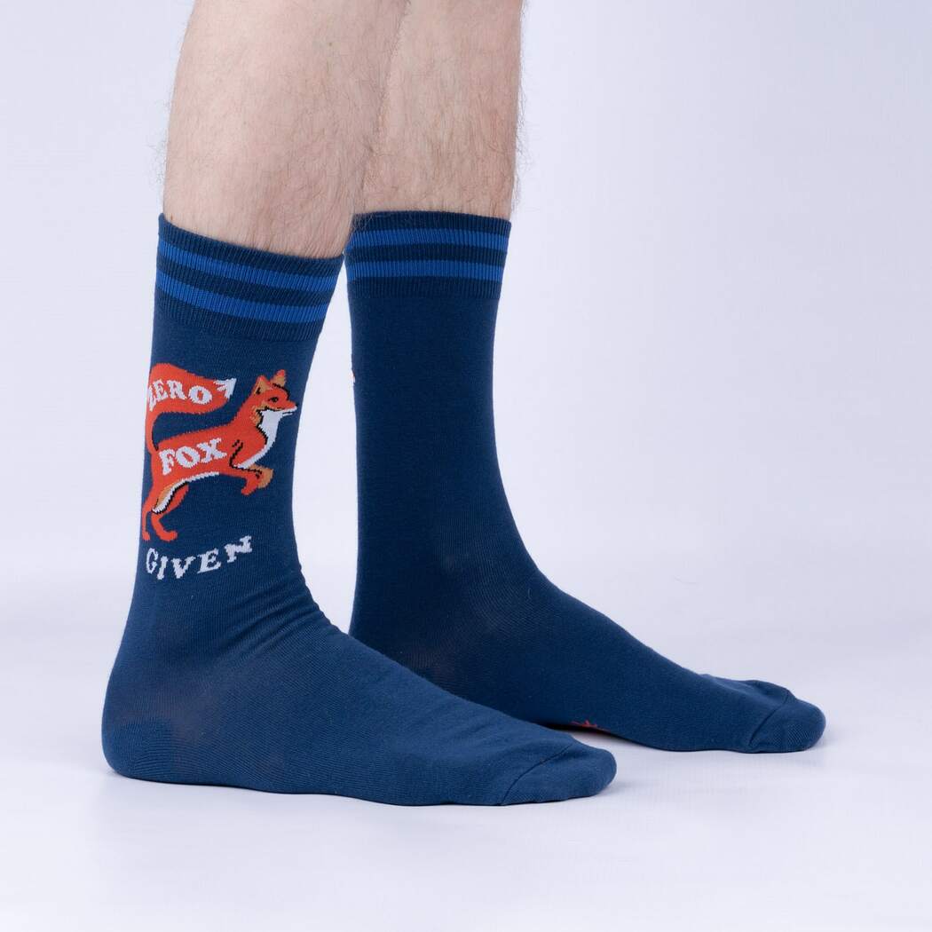 Zero Fox Given Men's Crew Socks - The Sockery