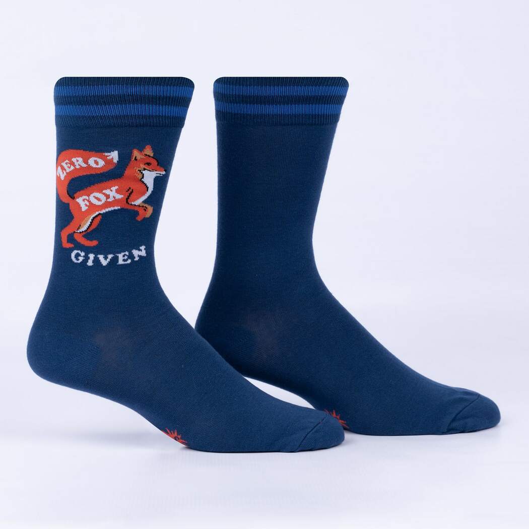 Zero Fox Given Men's Crew Socks - The Sockery