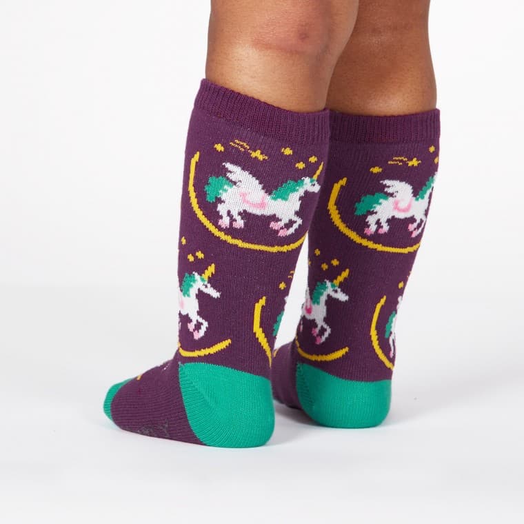 Wish Upon a Pegasus Kids Knee High Socks - The Sockery