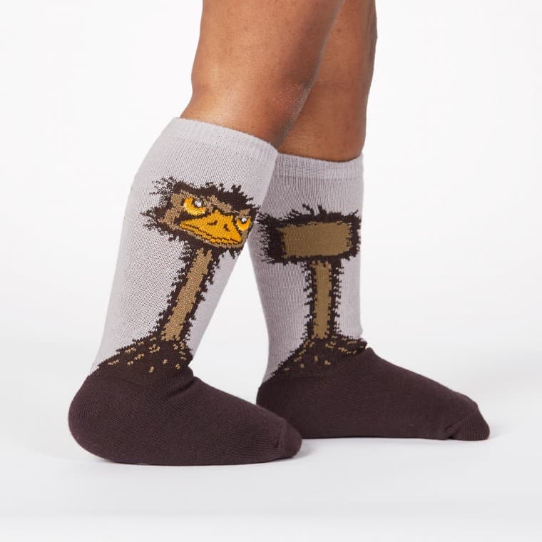 Kids Ostrich Knee High Sock