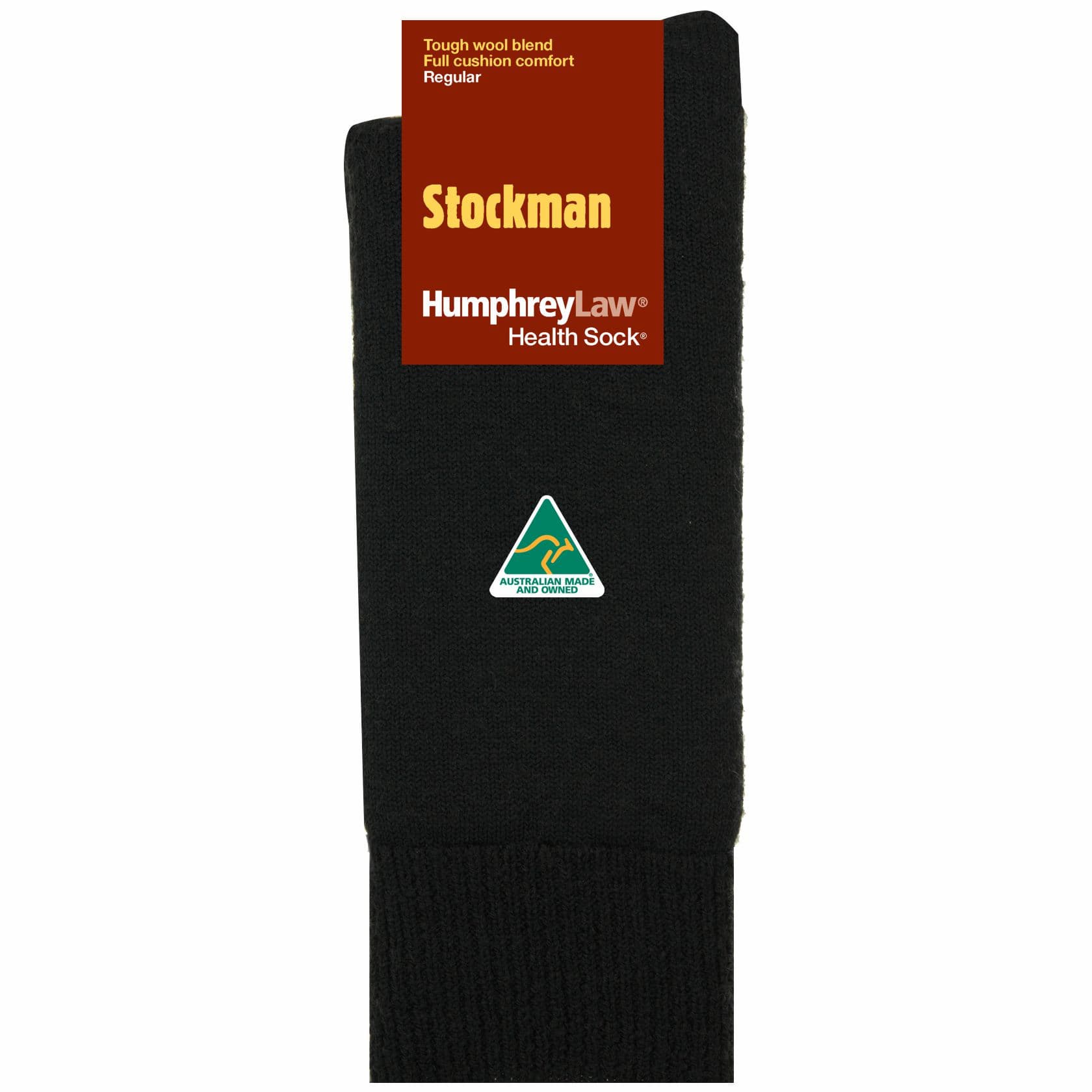 Stockman Work Socks in Black - The Sockery