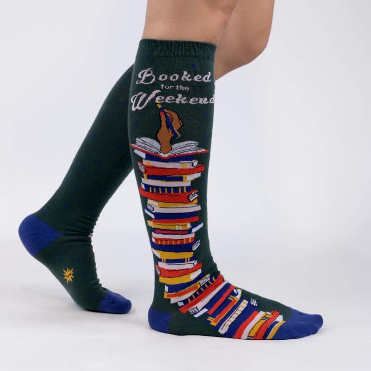 Booked for the Weekend Womens Knee High Sock