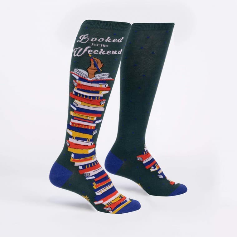 Booked for the Weekend Womens Knee High Sock