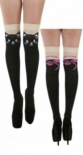 Kittycat Over The Knee Socks - The Sockery