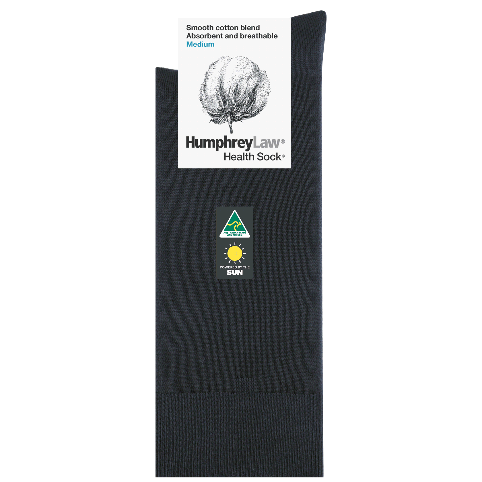 Men's Cotton Business Socks in Charcoal - Aussie Made - The Sockery