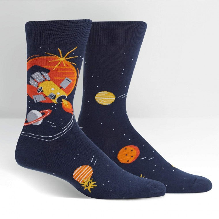 Fly me to the Sun Mens Crew Socks